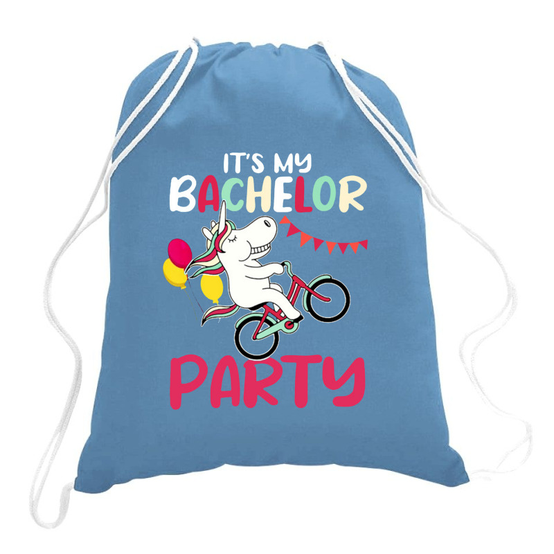 It's My Bachelor Party For Groom Naughty Funny Drawstring Bags | Artistshot