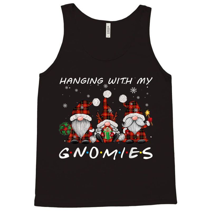 Hanging With Gnomies Gnome Christmas Xmas Buffalo Plaid Red T Shirt Co Tank Top | Artistshot