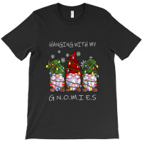 Hanging With Gnomies Gnome Christmas Xmas Buffalo Plaid Red T Shirt T-shirt | Artistshot