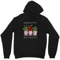 Hanging With Gnomies Gnome Christmas Xmas Buffalo Plaid Red T Shirt Unisex Hoodie | Artistshot