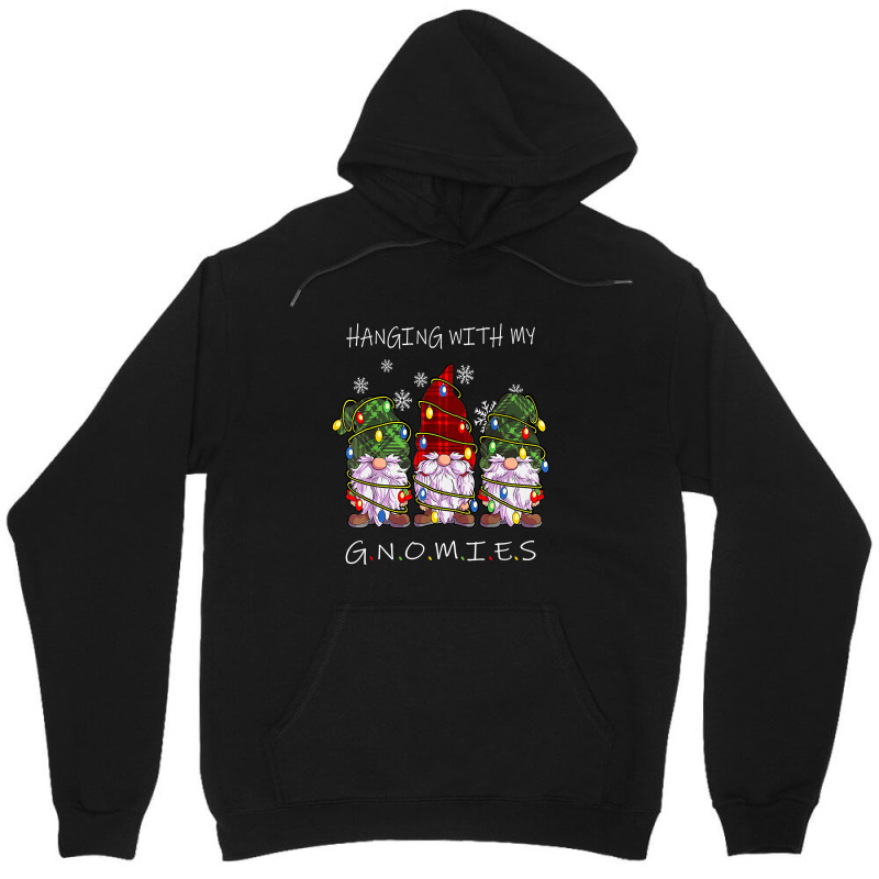 Hanging With Gnomies Gnome Christmas Xmas Buffalo Plaid Red T Shirt Unisex Hoodie | Artistshot