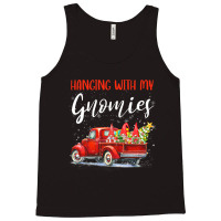 Hanging With My Gnomies Christmas Red Truck Xmas Tree Gnomes T Shirt Tank Top | Artistshot