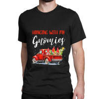 Hanging With My Gnomies Christmas Red Truck Xmas Tree Gnomes T Shirt Classic T-shirt | Artistshot