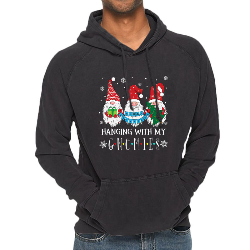 Hanging With My Gnomies Funny Christmas Garden Gnome Ugly T Shirt Vintage Hoodie | Artistshot