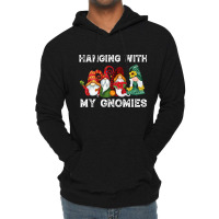 Hanging With My Gnomies Funny Gnome Friend Christmas Premium T Shirt Lightweight Hoodie | Artistshot