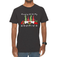 Hanging With My Gnomies Funny Gnome Friend Christmas T Shirt Copy Vintage T-shirt | Artistshot