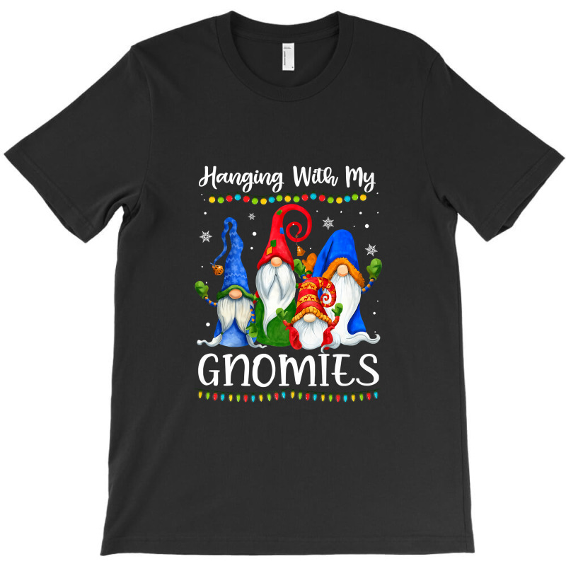 Hanging With My Gnomies Funny Gnome Xmas Lights Boys Girls Premium T S T-shirt | Artistshot