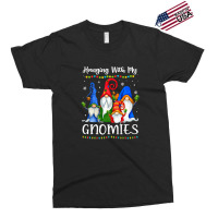 Hanging With My Gnomies Funny Gnome Xmas Lights Boys Girls Premium T S Exclusive T-shirt | Artistshot