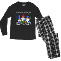 Hanging With My Gnomies Gnome Happy's Christmas Xmas Buffalo T Shirt Men's Long Sleeve Pajama Set | Artistshot