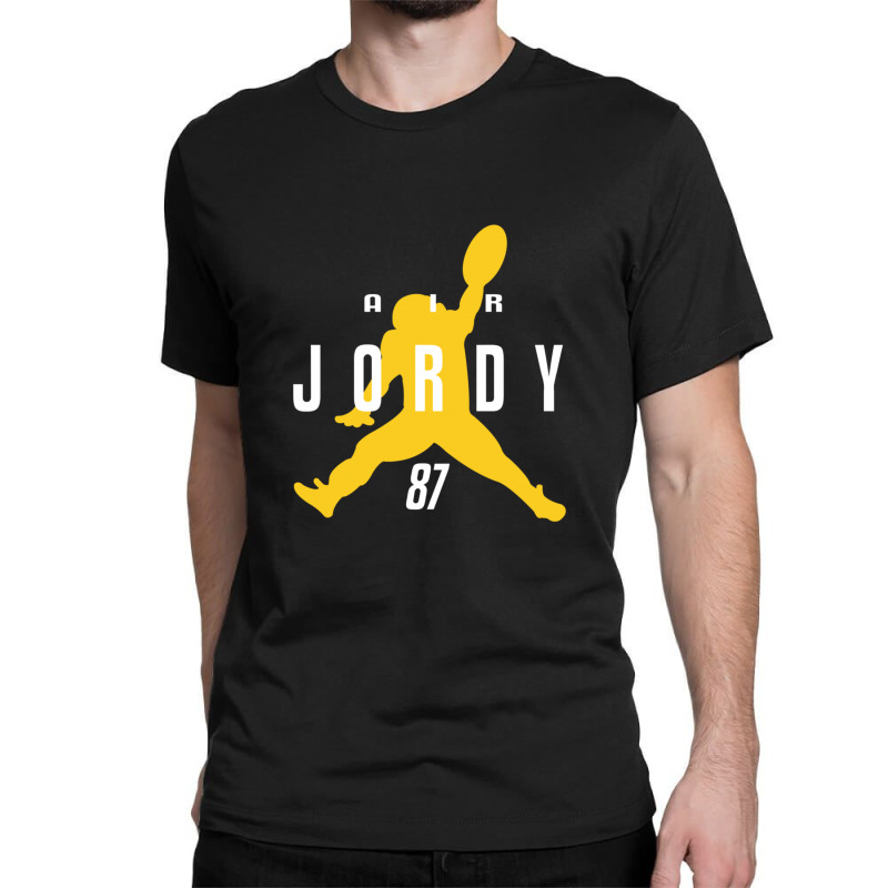 Jordan, Shirts, Air Jordan Graphic Print Logo Shirt Black Gold Yellow