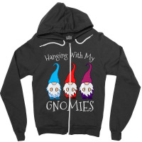 Hanging With My Gnomies Nordic Santa Gnome Christmas Pajama Premium T Zipper Hoodie | Artistshot