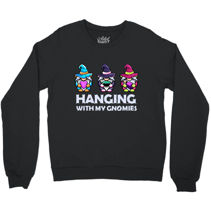 Hanging With My Gnomies Nordic Santa Gnome Christmas Pajama T Shirt Co Crewneck Sweatshirt | Artistshot