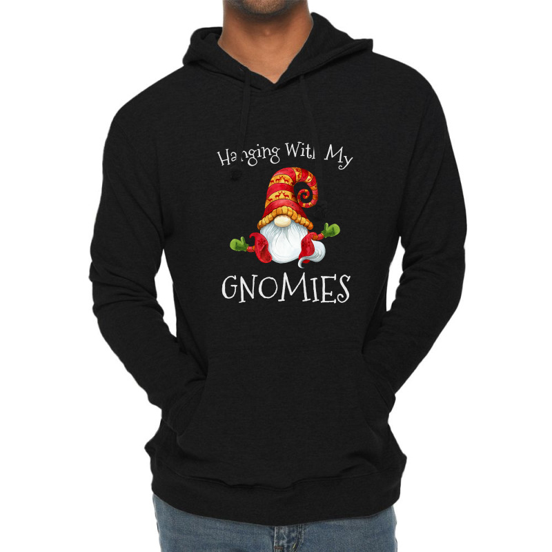 Hanging With My Gnomies Nordic Santa Gnome Christmas T Shirt Copy Copy Lightweight Hoodie | Artistshot