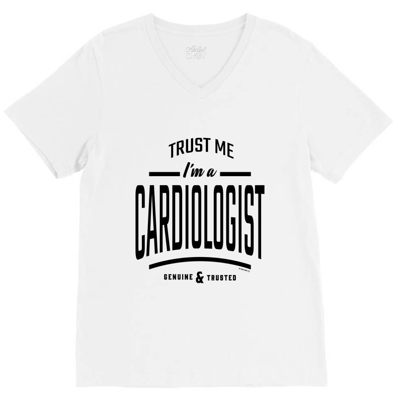 Cardiologist V-Neck Tee by Ale Ceconello | Artistshot