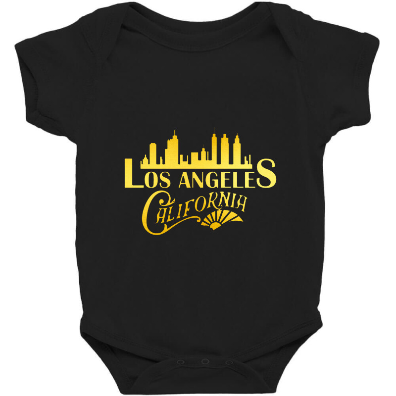 Los Angeles City Skyline 1 Baby Bodysuit by gulatotal | Artistshot