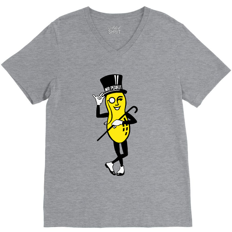 Mr Peanut V-neck Tee | Artistshot