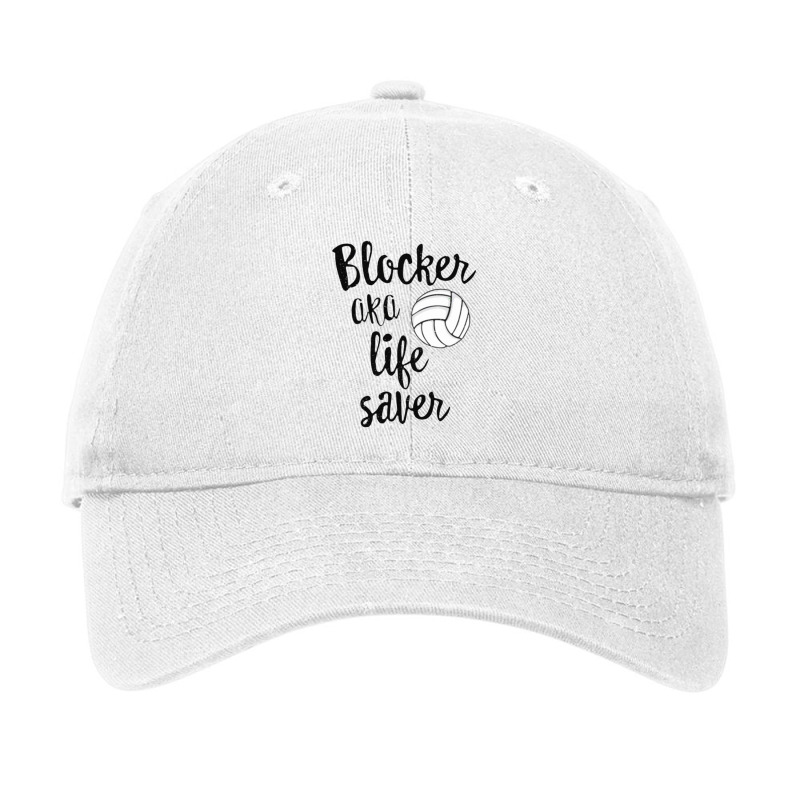 Blocker Aka Life Saver Funny Volleyball T Shirt Defense [converted] Co Adjustable Cap by lindavalere | Artistshot