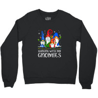 Hanging With My Gnomies Shirt Funny Gnome Xmas Lights Pajama T Shirt Crewneck Sweatshirt | Artistshot