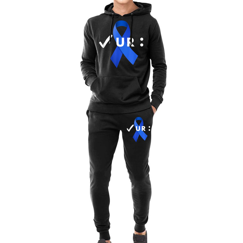 Check Your Colon, Colonoscopies Colon Cancer Awareness Hoodie & Jogger Set | Artistshot