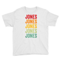 Jones County, Mississippi, Rainbow Text Design T Shirt Youth Tee | Artistshot