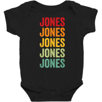 Jones County, Mississippi, Rainbow Text Design T Shirt Baby Bodysuit | Artistshot