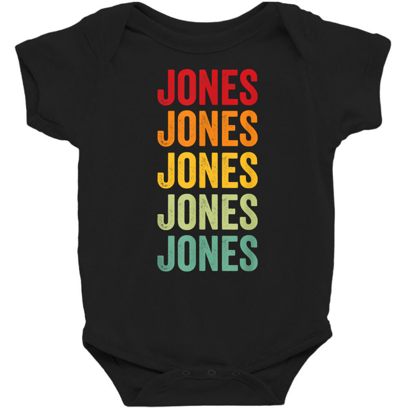 Jones County, Mississippi, Rainbow Text Design T Shirt Baby Bodysuit by atereldoegevbm | Artistshot