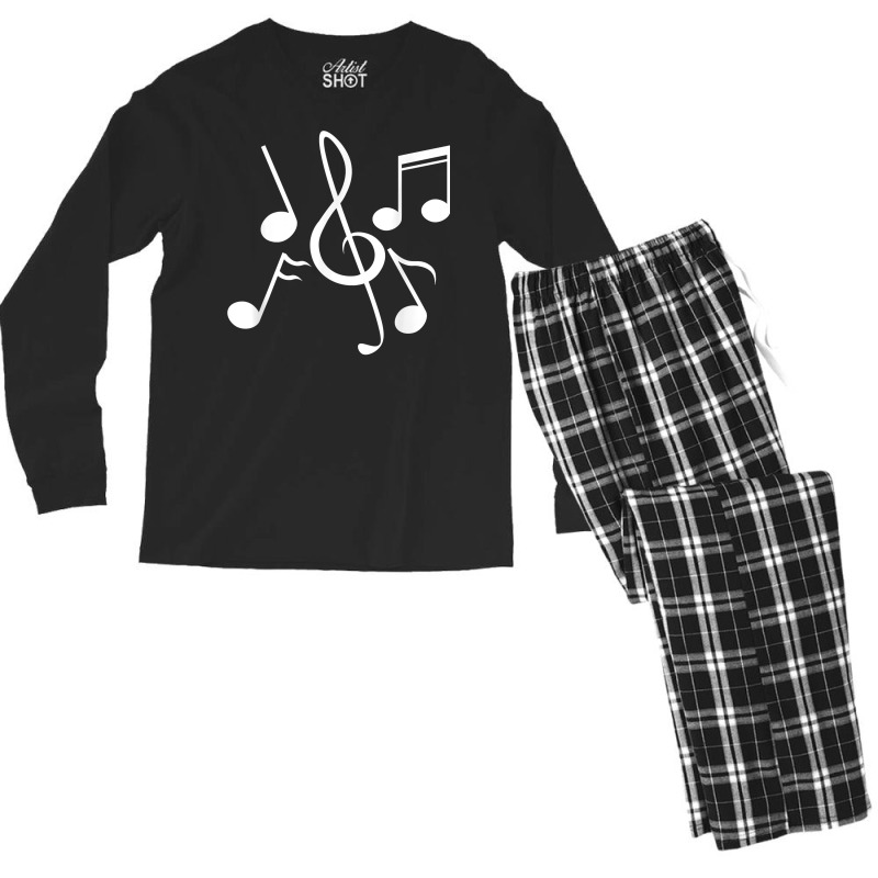 Musical Note Singer Composer Musician Songwriter Music T Shirt Men's Long Sleeve Pajama Set | Artistshot