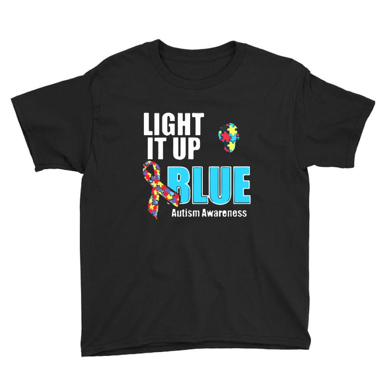 Light It Up Blue For Autism Awareness Youth Tee by gulatotal | Artistshot