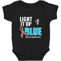 Light It Up Blue For Autism Awareness Baby Bodysuit | Artistshot