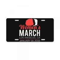 Los Angeles Women's March January 19 2019 License Plate | Artistshot