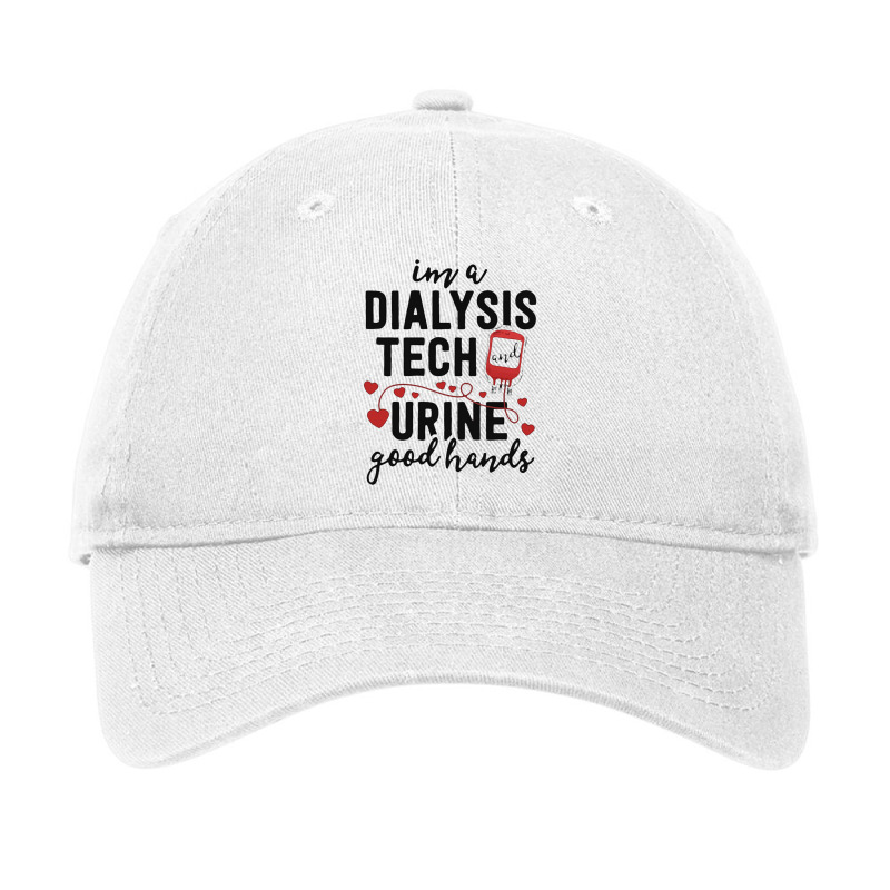 Dialysis Tech Gifts Women Funny Nurse Pun Urine Good Hands Adjustable Cap by lindavalere | Artistshot