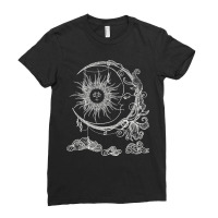 Bohemian Aesthetic Moon Sun Astrology Science Astronomy Ladies Fitted T-shirt | Artistshot