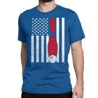 Bowling Bowler - America Usa Flag Classic T-shirt | Artistshot