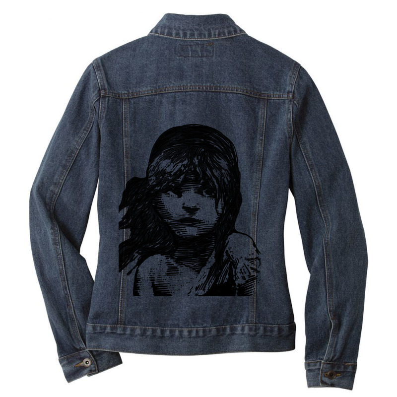 Graphic Movies  French Historical Novel Films Characters Women My Favo Ladies Denim Jacket by Artist-Tony | Artistshot