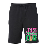 J15 Nineteen 08 Founder's Day Aka Women Hand Sign Fleece Short | Artistshot