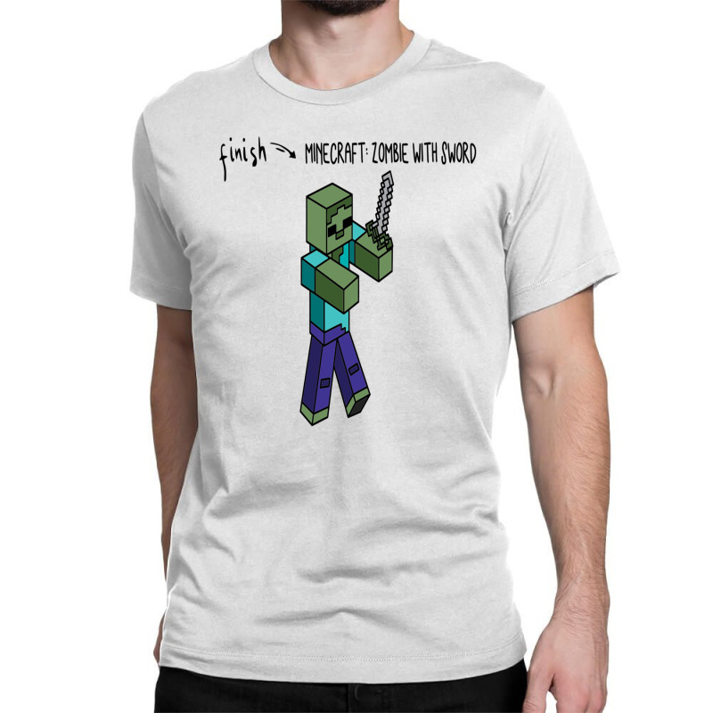 Custom Minecraft Classic T-shirt By Cm-arts - Artistshot