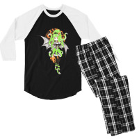 Vintage Classic  Lovecraft Films Characters Funny Gifts Boy Girl Men's 3/4 Sleeve Pajama Set | Artistshot