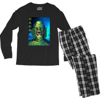 Music Vintage Creature Call Me Men's Long Sleeve Pajama Set | Artistshot