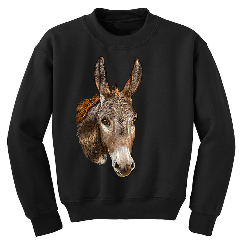 Andalusian Donkey Face Youth Sweatshirt | Artistshot