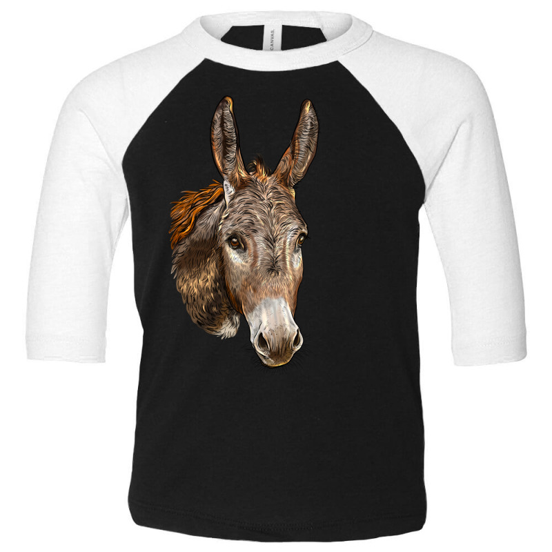 Andalusian Donkey Face Toddler 3/4 Sleeve Tee | Artistshot