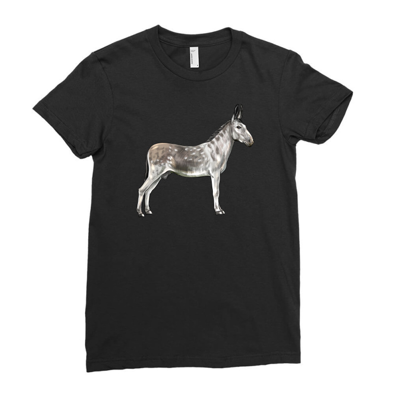 Andalusian Donkey Ladies Fitted T-shirt | Artistshot