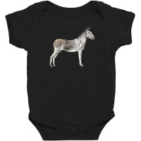 Andalusian Donkey Baby Bodysuit | Artistshot