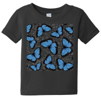 Bluemorphopar T  Shirt Blue Morpho Butterfly 3 T  Shirt Baby Tee | Artistshot