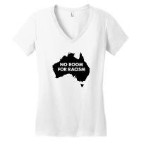 No Room For Racism Australia For Light Women's V-neck T-shirt | Artistshot