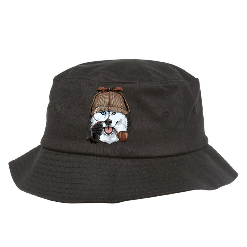 Detective Siberian Husky Spy Investigator Husky Dog Lover Bucket Hat by Hoang95 | Artistshot