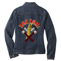 Guitarist T-shirt 3 (94) Ladies Denim Jacket | Artistshot