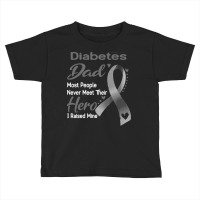 Diabetes Awareness T  Shirt Diabetes Dad Most People Never Meet Their Toddler T-shirt | Artistshot