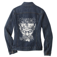 Music Vintage Retro Heartwork    Gifts Women Ladies Denim Jacket | Artistshot