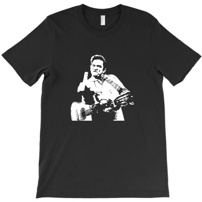 Johnny Cash Middle Finger Shirt Johnny Cash Middle Finger Poster Johnn T-shirt Designed By Tee Shop