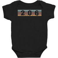 206 Area Code Retro Washington Seattle T Shirt Baby Bodysuit | Artistshot